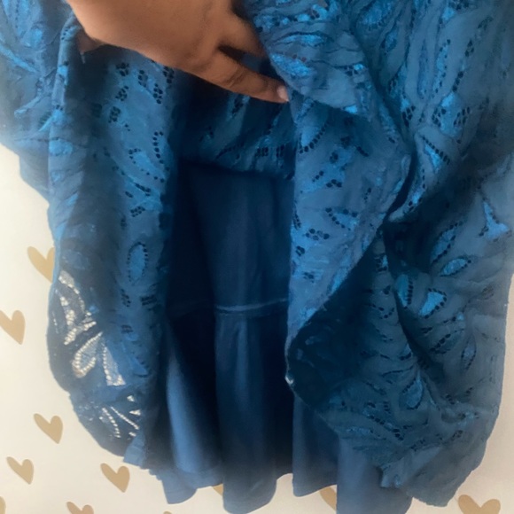 Kensie Lace Flounce Midi Dress - Picture 7 of 8